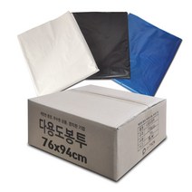 평판비닐봉투 ( 76 x 94 / 70~80리터 ) 500장 (흰색/검정색/청색), 흰색, 500개