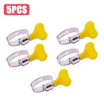자동 주유기 자바라 펌프 손 연료 펌프 가솔린 디젤 액체 수동 펌프, 5pcs 클립