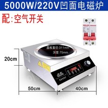 중식팬 인덕션 전기 스토브 창업 중국집 웍 5000W 오목, 듀얼시스템5000W오목독립형