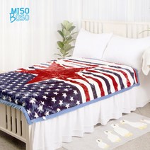 플래그 USA 밍크담요 150x200cm blanket 침대 차박 캠핑 싱글 2겹 국기 이불