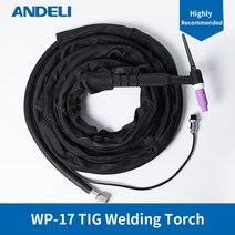 ANDELI TIG 토치 용접 건 WP-17 TIG 용접기 TIG 용접 토치 용 4m, 한개옵션0