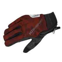 코미네 봄가을용 방풍 프로텍터 세미윈터 글러브 간절기용 바이크 장갑 글러브 GK839 RED-CAMO, RED-CAMO-S