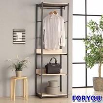 ForU113 스틸 3단 드레스룸 시스템행거장 스탠드행거 스탠드옷걸이 옷걸이봉 옷걸이헹거, 애쉬