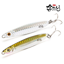 손피싱 캐스팅 메탈 지그/삼치 갈치 고등어 지깅 루어, 50g, 2-골드(1개입)