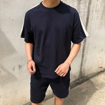 [피팅남] 남자 절개 배색 반팔티 S부터 4XL 10컬러
