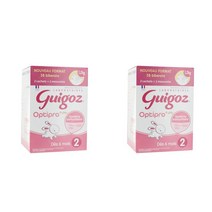 (프랑스직배) 귀고 기고 옵티프로2 밀크파우더 분유 2단계 1.2kg 2팩 Guigoz Optipro 2 Lait en Poudre Des 6 mois