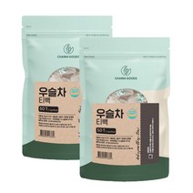 국산 우슬 차 삼각 매쉬 티백 식약처 HACCP 인증, 50g, 2팩