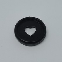 컬러 플라스틱 러브 바인딩 링 바인딩 버튼 버섯 구멍 루스 리프 펜 메모장 바인딩 CD 1000PCS23mm, 16 black
