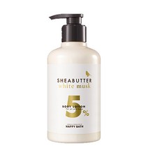 해피바스 시어버터 5% 바디로션 화이트머스크향, 500ml, 1개