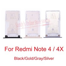 새로운 Xiaomi Mi Redmi Note 4 4X SIM 카드 트레이 홀더 Note4 예비 부품 용 마이크로 SD 슬롯, [07] For Note 4X Gold