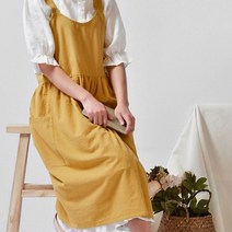 패션 앞치마 바리스타 유치원 공방 원피스앞치마 4컬러, 민트