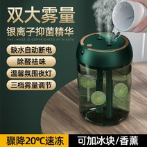 자연기화식가습기 공기 가습기 홈 음소거 침실 대형 스프레이 임산부 아기 실내 아로마 테라피 대용량 초음파 안개 볼륨 사무실 청정기 자동차 데스크탑 학생 얼음 냉동 에어컨, [02] 더블 스프레이 모델 싱글 스프레이 더블 스프레