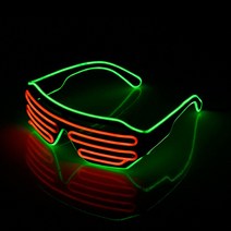 빛나는 Led 안경 할로윈 장식 네온 파티 어둠 속에서 글로우 선글라스 용품, 03 3 green orange