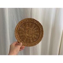 우드 짜임 접시 소쿠리 다양한사이즈 벽장식 소품 라무통위빙
