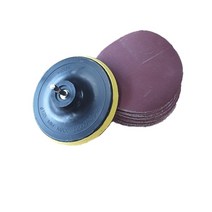 샌딩페이퍼 목공작업 샌드 원형사포 5인치 20매 목재, 옵션9 320방 20매