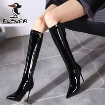 plover가죽롱부츠 여성워커 여자 신발 웨스턴부츠 여성 롱부츠