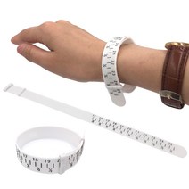 측량장비 조정 가능한 팔찌 측정 15-25cm 플라스틱 팔찌 Sizer GaugeJewelry 팔찌 크기 조정 도구 만들기 D, 01 1pc