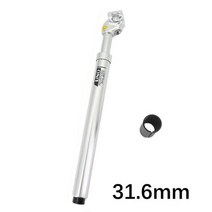 시트포스트 안장봉 UNO 시트 포스트 서스펜션 MTB 자전거 충격 흡수기 댐핑 초경량 마운틴 27.2mm 28.6 30 30.4 30.9 31.6 350MM 소프트 라이트10811, sliver 31.6mm