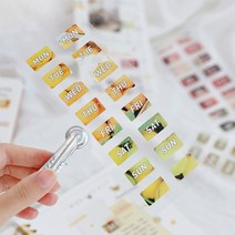 날짜 월별 요일별 영어 디자인 다꾸 스티커, 7. Sun (ST-271)