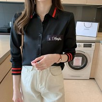 디애이치 멜리아 도트 타이 블라우스