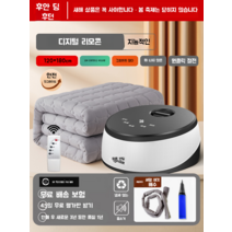 온수매트 본체 휴대용 전기 물매트 기계 물통 온도조절 1인용 장판 가벼운 전기장판, 스마트 원격제어 1.2 x 1.8m 고급 담요