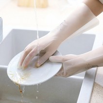니트릴 라텍스 주방 고무장갑 설거지 안 찢어지는 질긴 락텍스 장갑 S