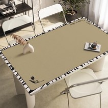 가죽 식탁매트 식탁 테이블 책상 보호필름 유리대용 가죽 방수 식탁매트, 80x130cm, B