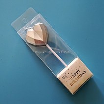 하트 별 캔들 장식 특이한생일초 귀여운 공주 생일 브라이덜 생신 백일사진, 다이아몬드 하트 실버 20박스
