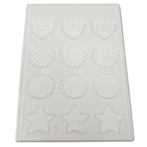 마이비초콜릿몰드 3번 / 180 x 250mm /망디앙초콜릿몰드 / 초콜릿만들기 / 플라스틱 초콜릿몰드, 1개