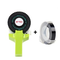 라벨 프린터기 네임 바코드 블루투스 프린터 9mm dymo 3D 엠보싱 테이프 수동 타자기 라벨 메이커 기계와, 14 printer and 1 tape