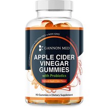 단기다이어트 GANNON MED Apple Cider Vinegar Gummies - 프로바이오틱스 생강 ampamp Tumeric 신진대사 소화 해독을 지원하는 청정 에너지 부스