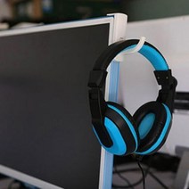 PC방 모니터 헤드셋 걸이 거치대 10개 헤드폰받침대, 화이트