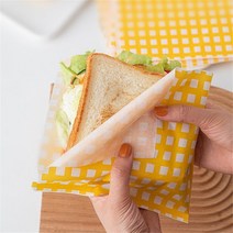 오일 왁스 페이퍼 유산지 빵 고기 50pcs oilpaper 붙지 않는 샌드위치 버거 감자 튀김 래퍼 그리스 종이 기름 방지 피자 포장 포장지 패스트 푸드 용품, 노란색