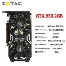 zotac 그래픽 카드 gtx 1650 1660 1060 1050ti 6gb 1050 ti 3gb 4gb 1660s 슈퍼 비디오 카드 gpu 데스크탑 pc 컴퓨터 게임 마이닝, 조탁 950 2g