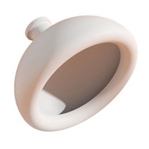 가래제거기 손바닥 가슴 컵-cpt 컵 자세 배액 점액제거 도움 프로 손바닥, 회색