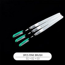 EZONE 3pcs 페인트 브러시 워터 컬러 만년필 그림 팁 플랫 펜 초보자 그리기 미술 용품, T1