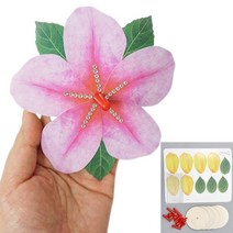 5인세트 종이꽃 팽이만들기 캠핑놀거리 집콕놀이 유아 초등, 진달래