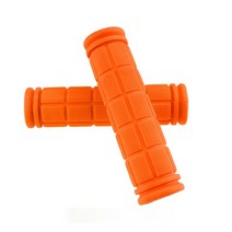 자전거핸들높이 조절 로드 픽시 하이브리드 자전거 일체형 핸들바 드롭바 그립 미끄럼 방지 그립 고무 커버 고정 기어 bmx mtb 산악 액세서리, 주황색