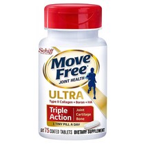 (번들)무브프리 울트라 콜라겐 보론 히알루론산 트리플액션 75정 2통 Move Free Type II Collagen Boron HA
