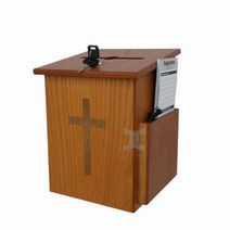 헌금함 교회 원목 성금함 헌납함 나무 기독교 십자가