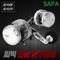 장구통 베이트릴 우럭침선 선상우럭 문어, 좌핸들