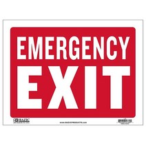 BAZIC Emergency Exit Sign 12