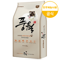 풍월 천하제일 전연령 오리고기 쌀 강아지 사료, 15kg