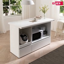 [에넥스] 페블스톤 대리석 홈바 아일랜드식탁 1200(오픈형), 단품