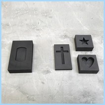 도가니 몰드 용융 비철 크로스 금은 실버 흑연 잉곳 금속 골드 주조, 빨간