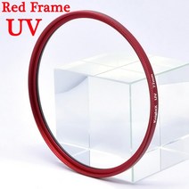 KnightX-UV 필터 렌즈 HD MC UV 캐논 eos 소니 니콘 700d d80 d600 사진 d5300 2000d 49mm 52mm 55mm 58mm 62mm 67mm 72, Red Frame UV_62mm, 02 Red Frame UV_05 62mm