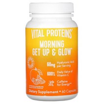 Vital Proteins Morning Get Up Glow 60 Capsules, One Size, One Color