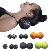 토닝볼 메디신 땅콩 웨이트 볼 myofascial 마사지 공 고밀도 epp 라크로스 공, 검은색