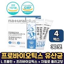 프로바이오틱스 유산균 19 프리바이오틱스 프락토올리고당 신바이오틱스 유사균 포뮬러 먹는법, 4박스, 프로바이오틱스 유산균 x 30포