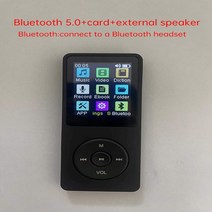 휴대용cd플레이어 어학용cd플레이어 벽걸이 카세프 시디 dvd 블루투스 MP3 음악 플레이어 1.8 "비파괴, 02 Black Has bluetooth_05 64GB, [02] Black Has bluetooth